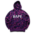 A Bathing Ape Color Camo Bape Pullover Hoodie - Purple