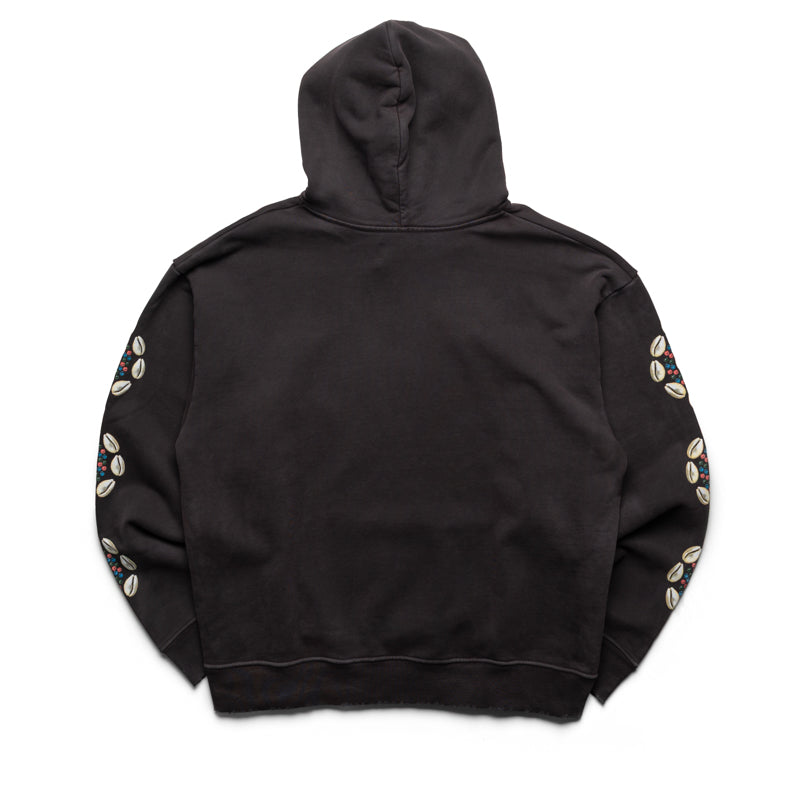 Barriers Worldwide Cowrie Shell Hidden Pocket Hoodie - Mink