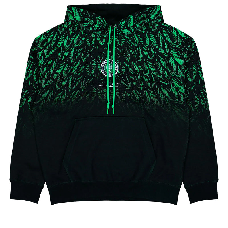 Slawn x Nigeria x Nike Fleece Hoodie - Black/Poison Green