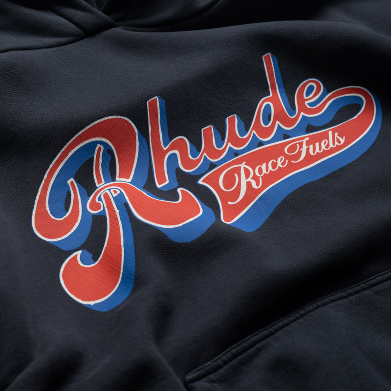 Rhude Pit Stop Hoodie - Vintage Black/Red