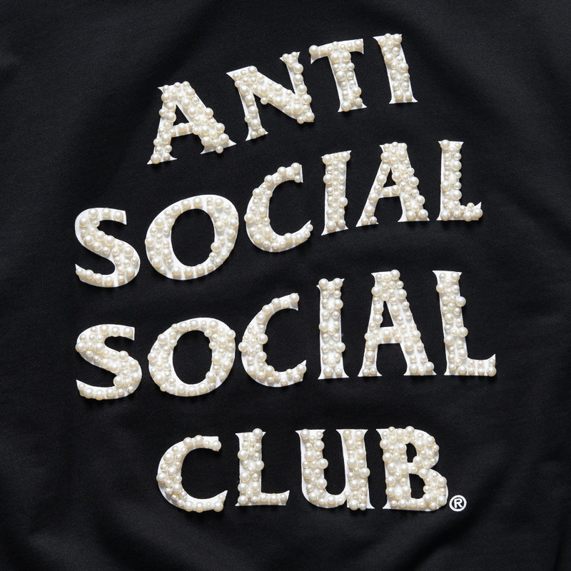 Anti Social Social Club Clutching Pearls Hoodie - Black
