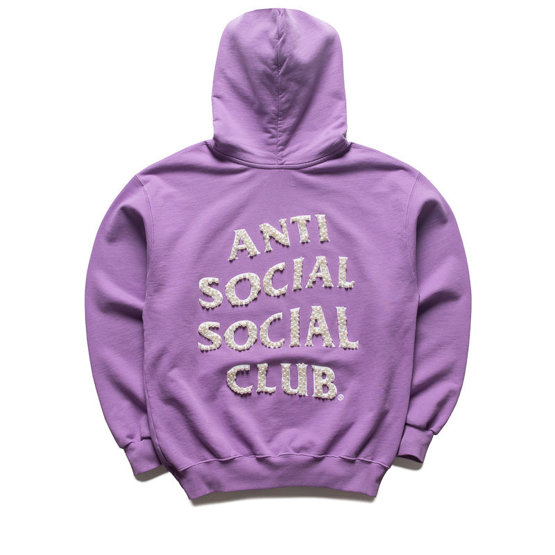 Anti Social Social Club Clutching Pearls Hoodie - Washed Purple