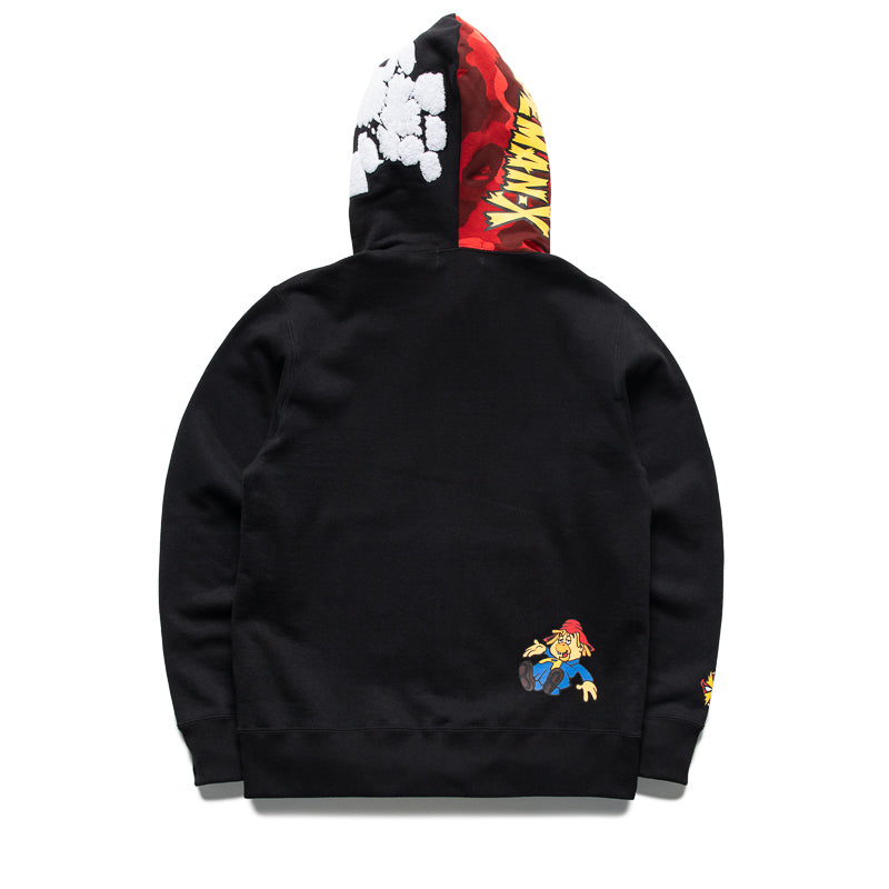 A Bathing Ape Bapeman-X Full Zip Hoodie - Black