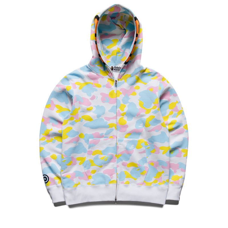 A Bathing Ape Multi Camo Baby Milo Full Zip Hoodie - White