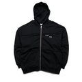 Flaneur Cut & Sew Zip Up Hoodie - Black