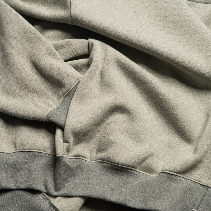 Fear Of God Essentials Signature Classic Full Zip Hoodie - Concrete Heather