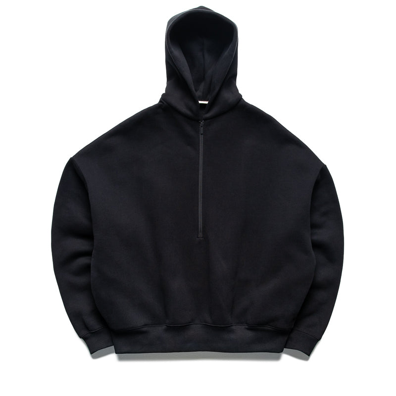 Fear Of God Essentials Property Lounge Half Zip Hoodie - Black