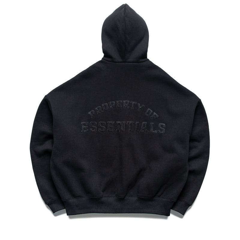 Fear Of God Essentials Property Lounge Half Zip Hoodie - Black