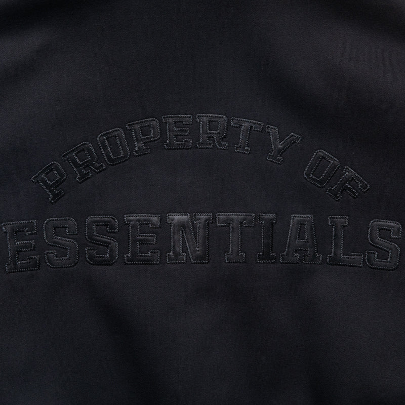 Fear Of God Essentials Property Lounge Half Zip Hoodie - Black