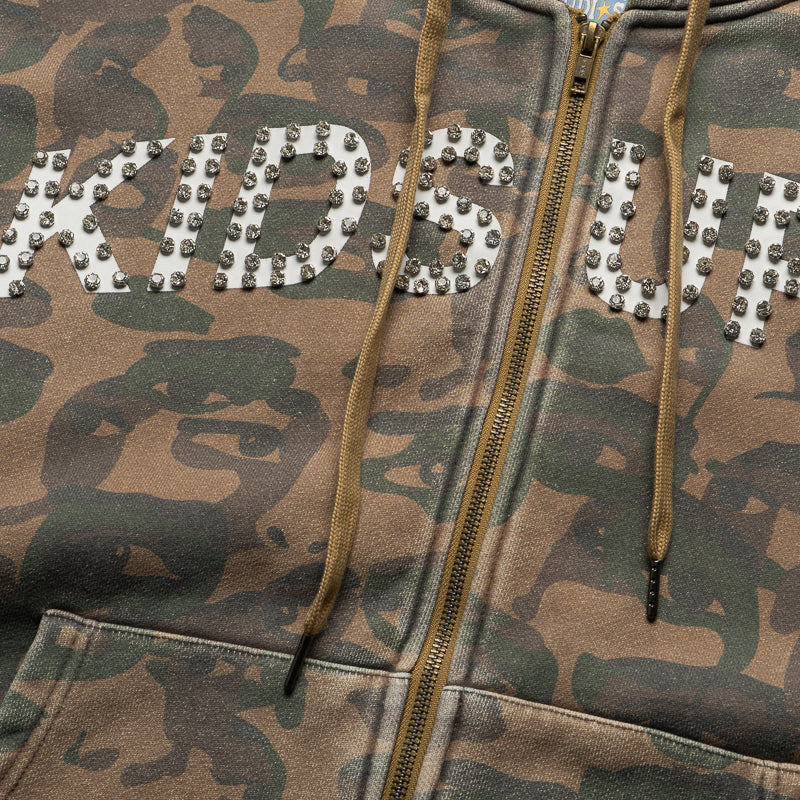 KidSuper Face Camo Hoodie - Dark Green