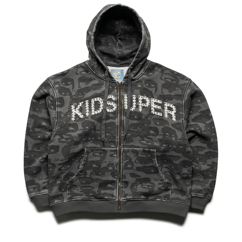 KidSuper Face Camo Hoodie - Black