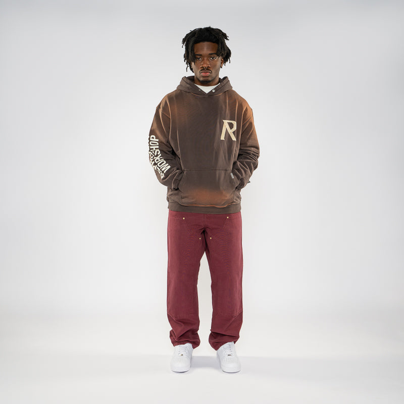 Represent Masking Tape Initial Hoodie - Cedar