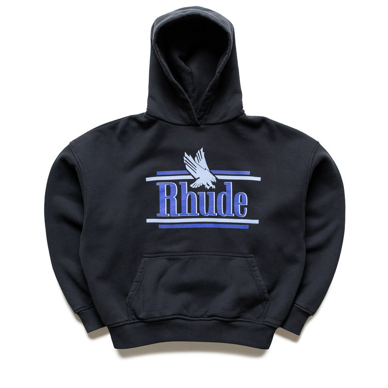Rhude Rossa Hoodie - Vintage Black/Blue